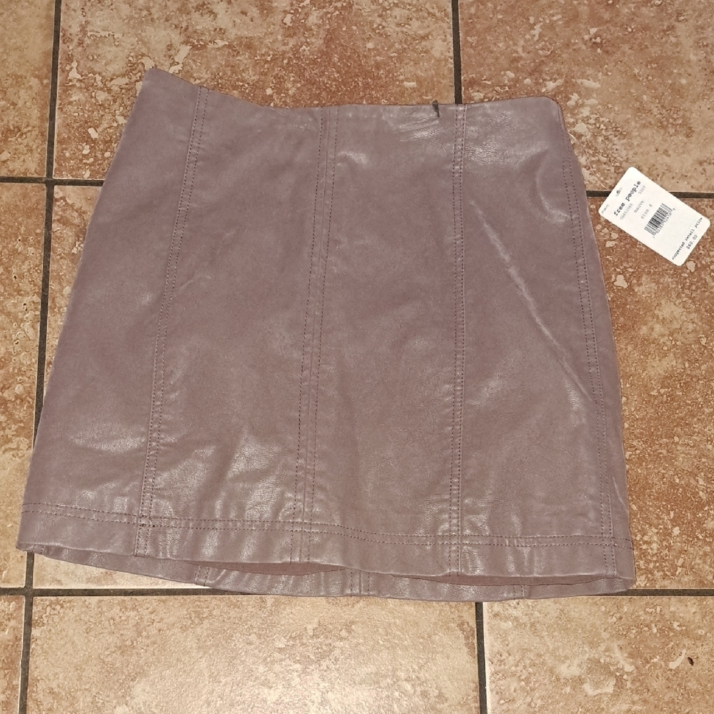 Free People Brown Mini Pencil Skirt Casual